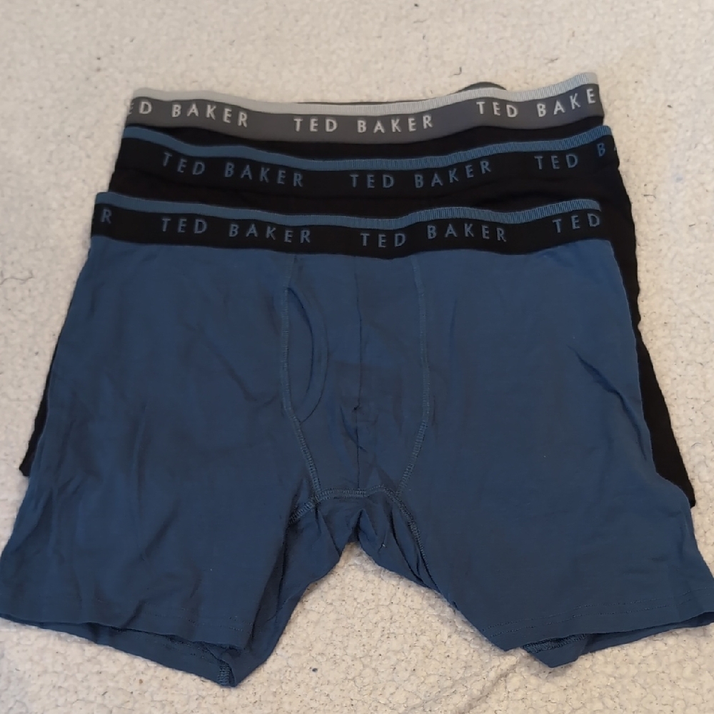 Ted Baker Men's Boxer Briefs - Blue, Black, Gray